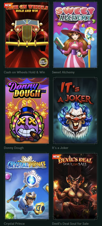 Jeux populaires de Casinia sur mobile Jeux populaires de Casinia sur mobile