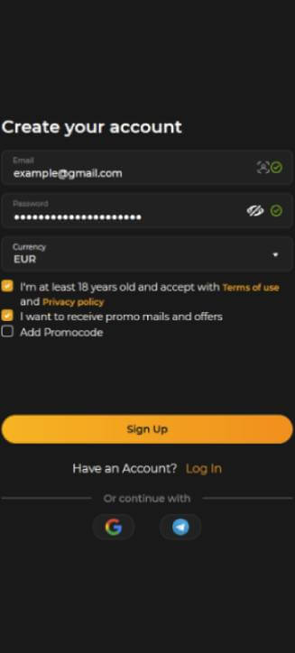Processus d'inscription de Spinstar.bet sur mobile Processus d'inscription de Spinstar.bet sur mobile